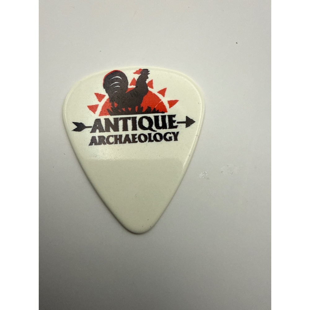 Antique Archaeology Guitar Pick American Pickers Mike Wolfe White Rooster‎ Logo